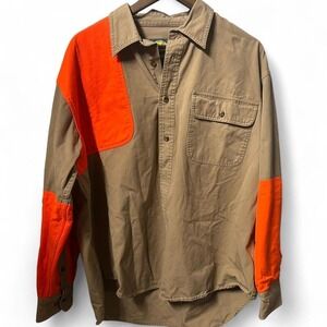 Tan and‎ orange Cabela's hunting/chore shirt size xl